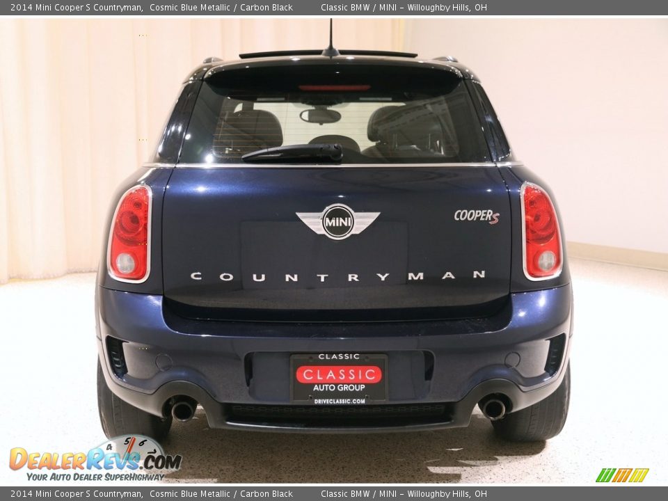 2014 Mini Cooper S Countryman Cosmic Blue Metallic / Carbon Black Photo #15