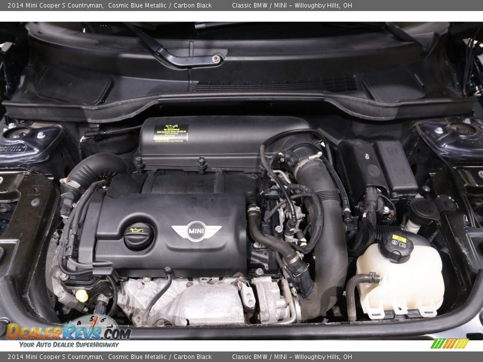2014 Mini Cooper S Countryman Cosmic Blue Metallic / Carbon Black Photo #16