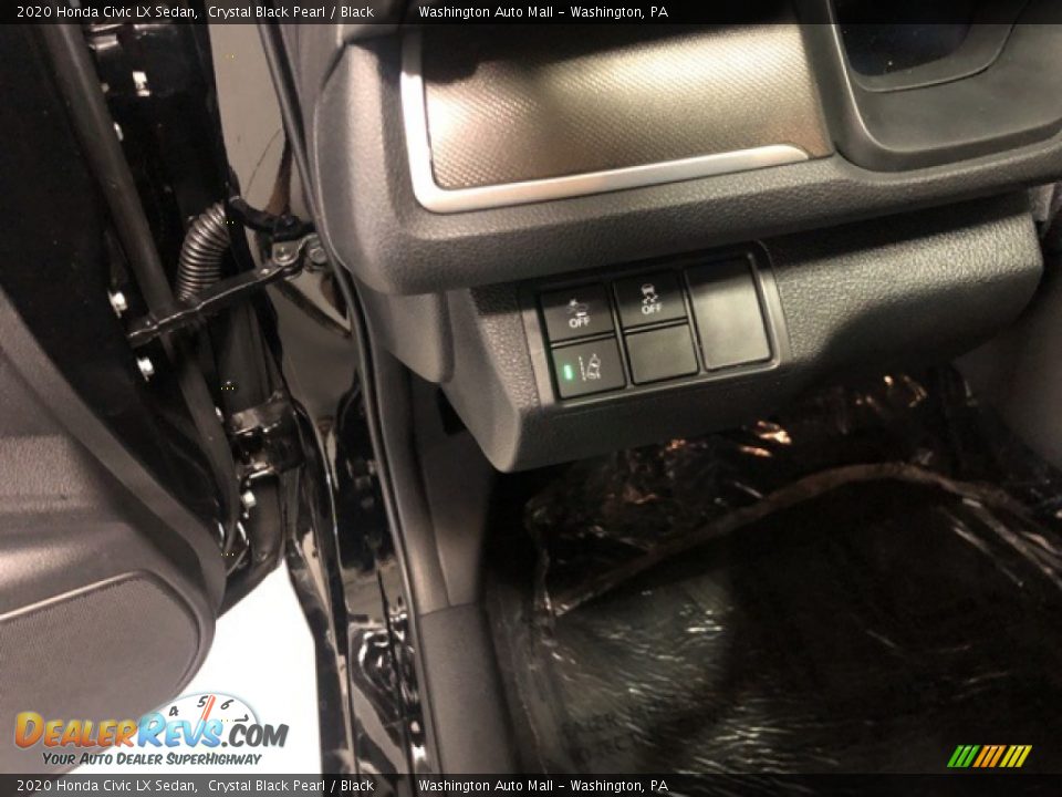 2020 Honda Civic LX Sedan Crystal Black Pearl / Black Photo #9