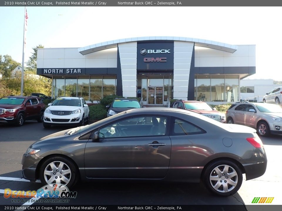 2010 Honda Civic LX Coupe Polished Metal Metallic / Gray Photo #1