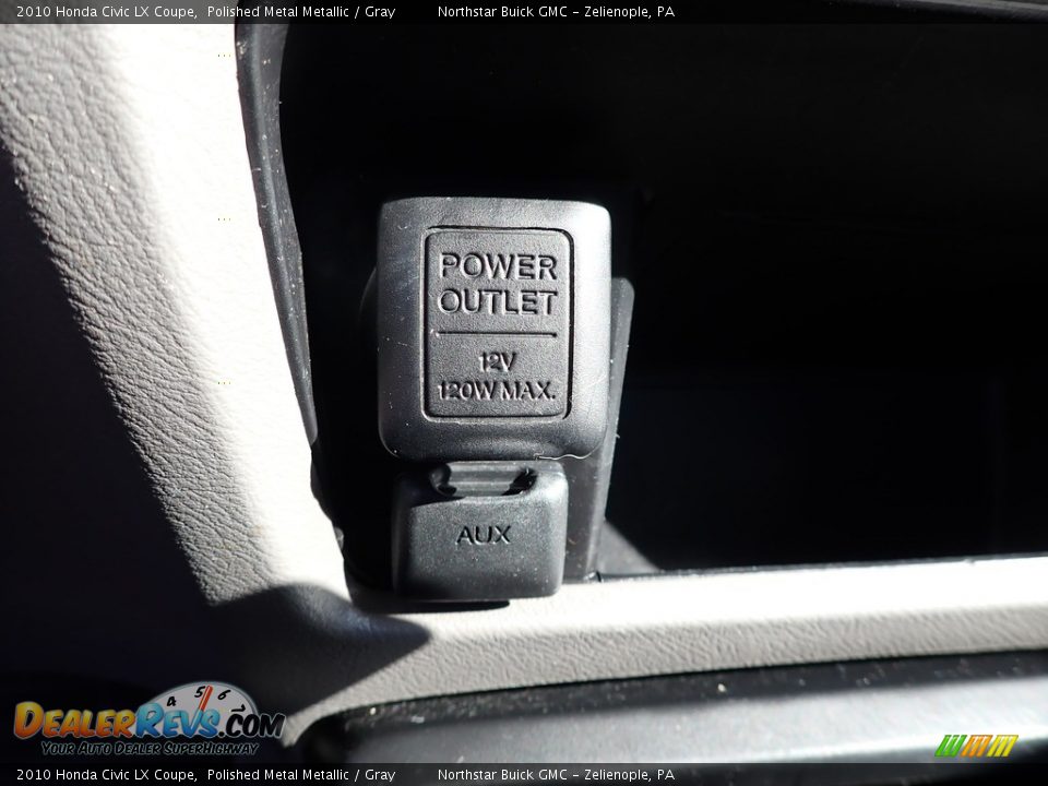 2010 Honda Civic LX Coupe Polished Metal Metallic / Gray Photo #26