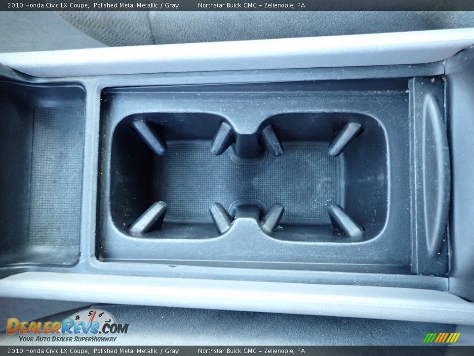 2010 Honda Civic LX Coupe Polished Metal Metallic / Gray Photo #28