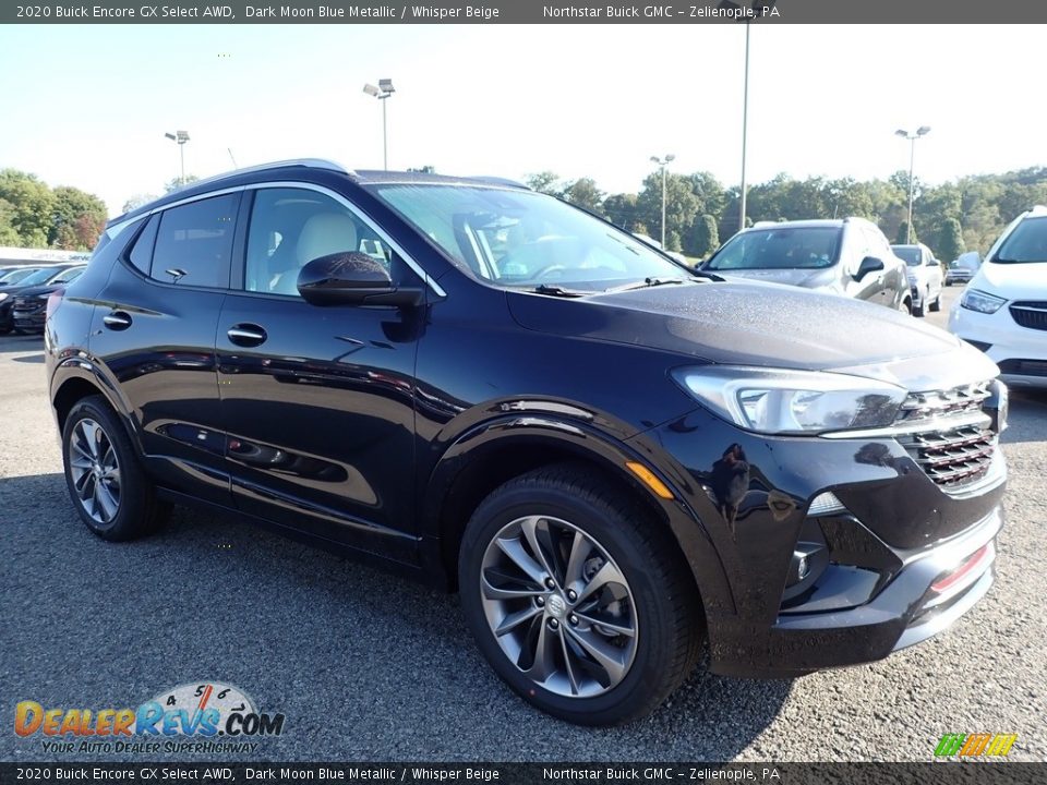 2020 Buick Encore GX Select AWD Dark Moon Blue Metallic / Whisper Beige Photo #3