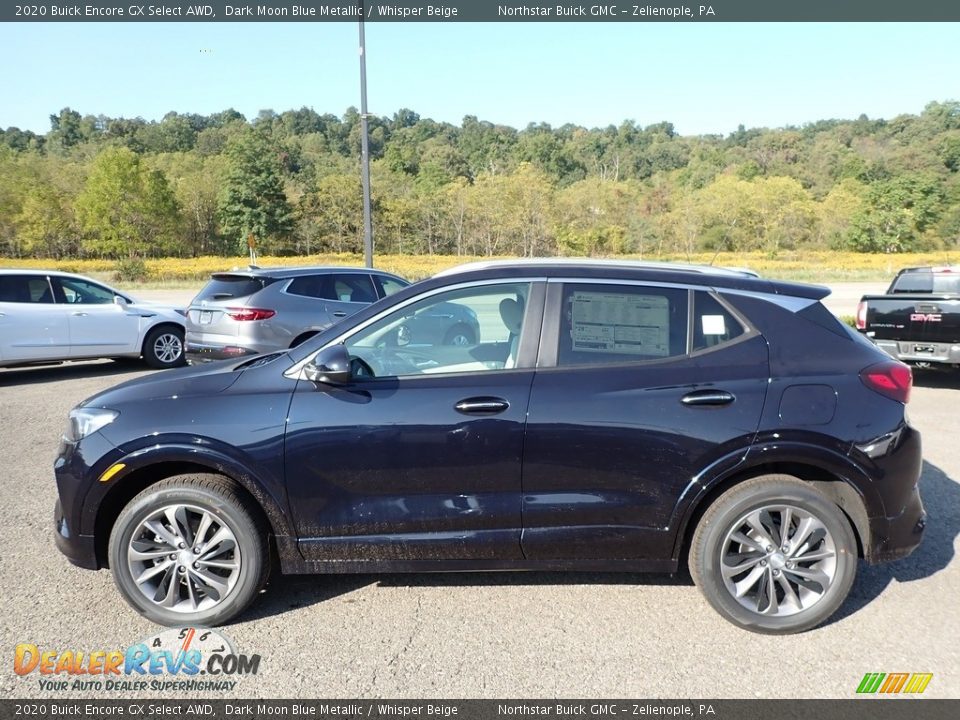 2020 Buick Encore GX Select AWD Dark Moon Blue Metallic / Whisper Beige Photo #10