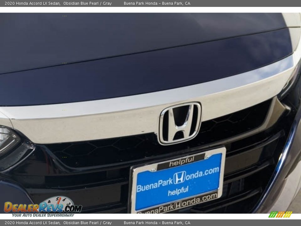 2020 Honda Accord LX Sedan Obsidian Blue Pearl / Gray Photo #4