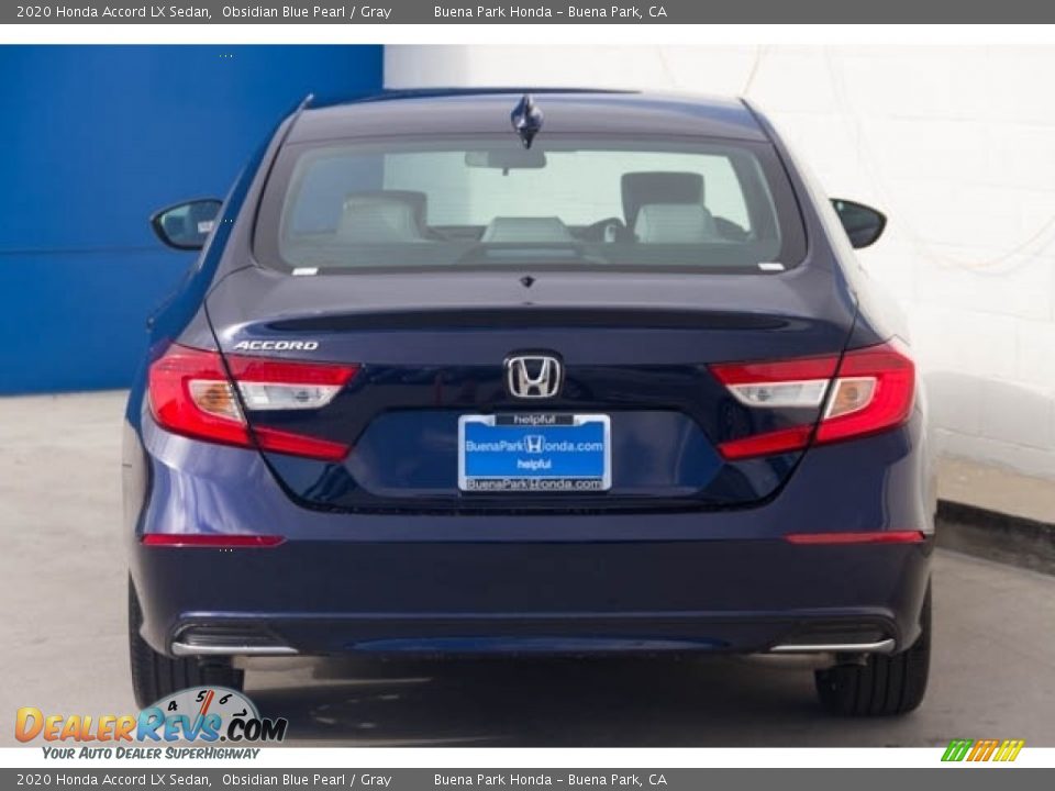 2020 Honda Accord LX Sedan Obsidian Blue Pearl / Gray Photo #6