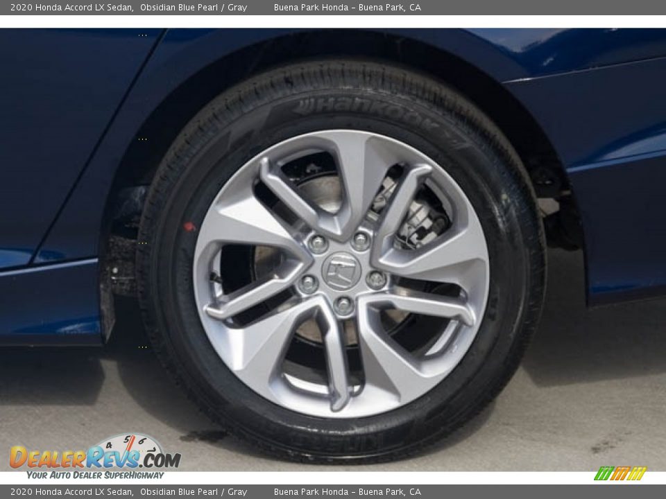 2020 Honda Accord LX Sedan Obsidian Blue Pearl / Gray Photo #12