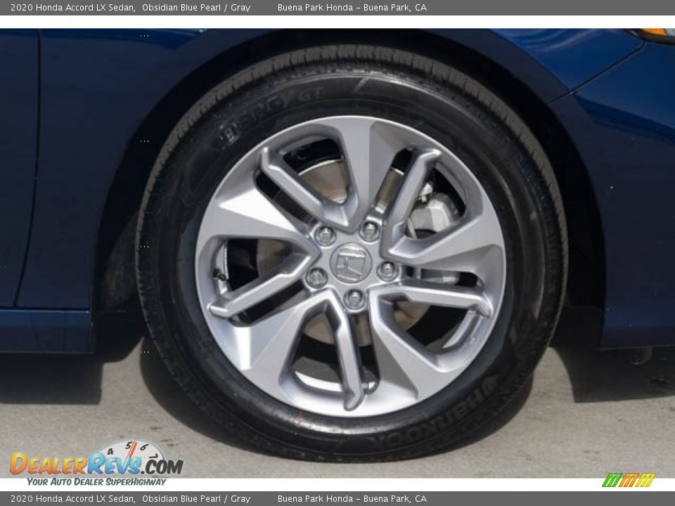 2020 Honda Accord LX Sedan Obsidian Blue Pearl / Gray Photo #14