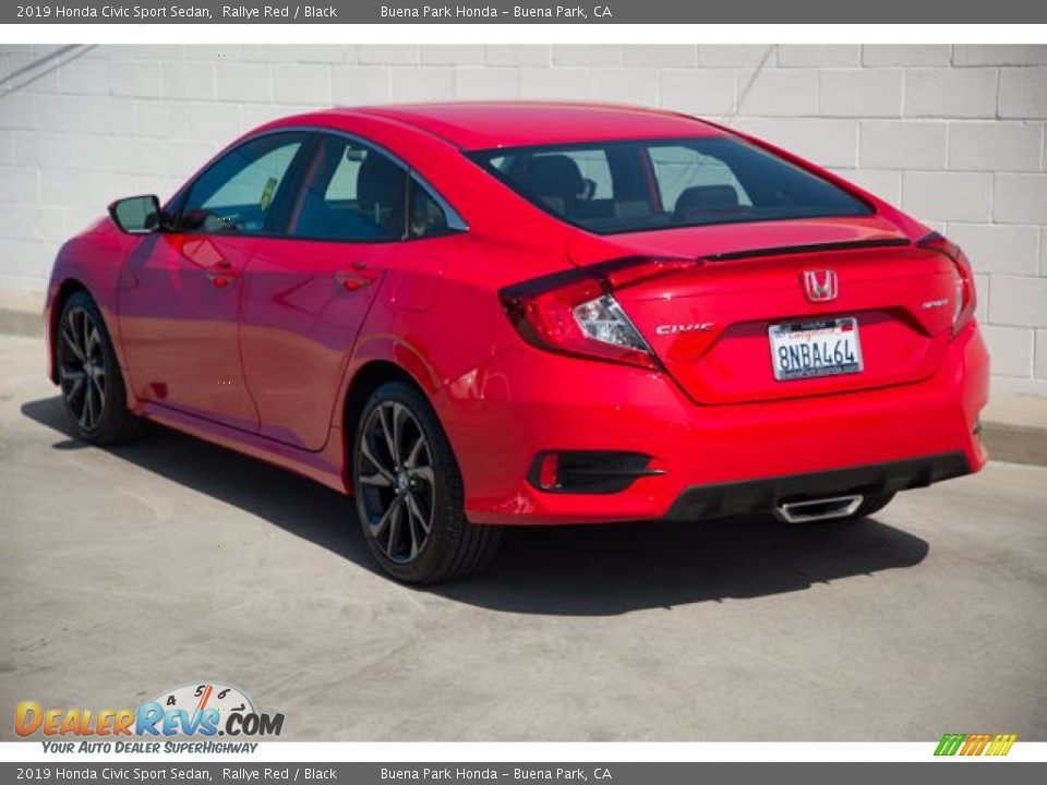 2019 Honda Civic Sport Sedan Rallye Red / Black Photo #2