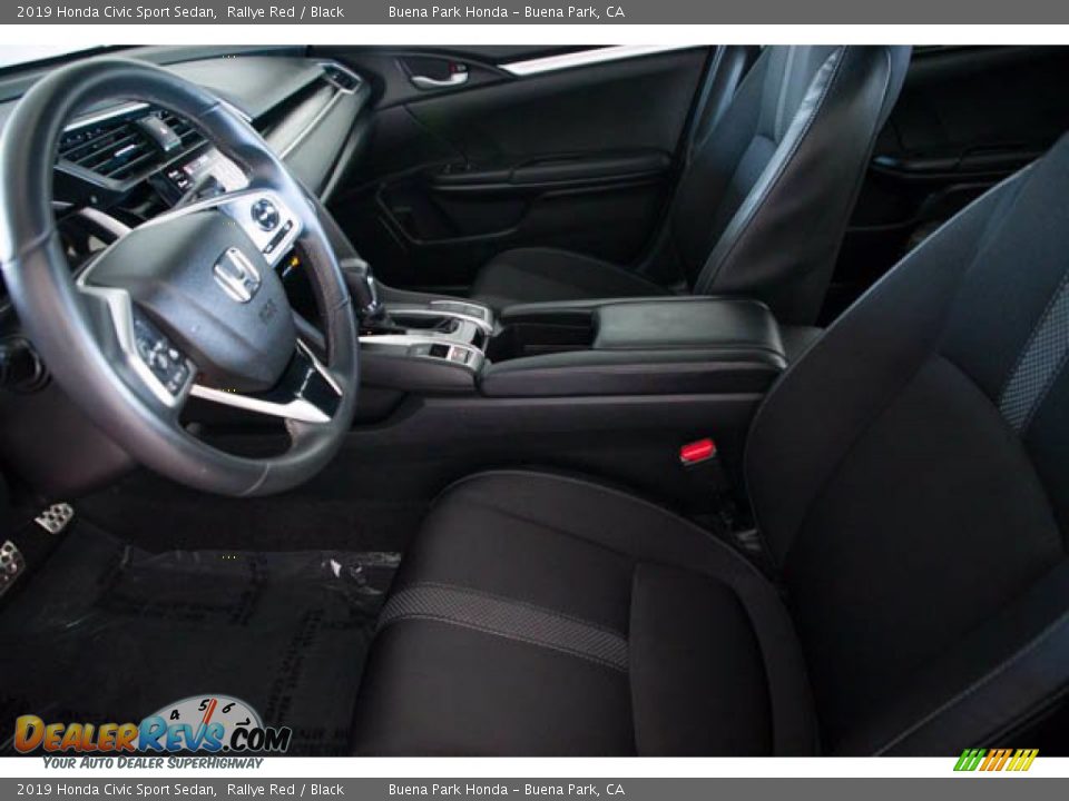 2019 Honda Civic Sport Sedan Rallye Red / Black Photo #3