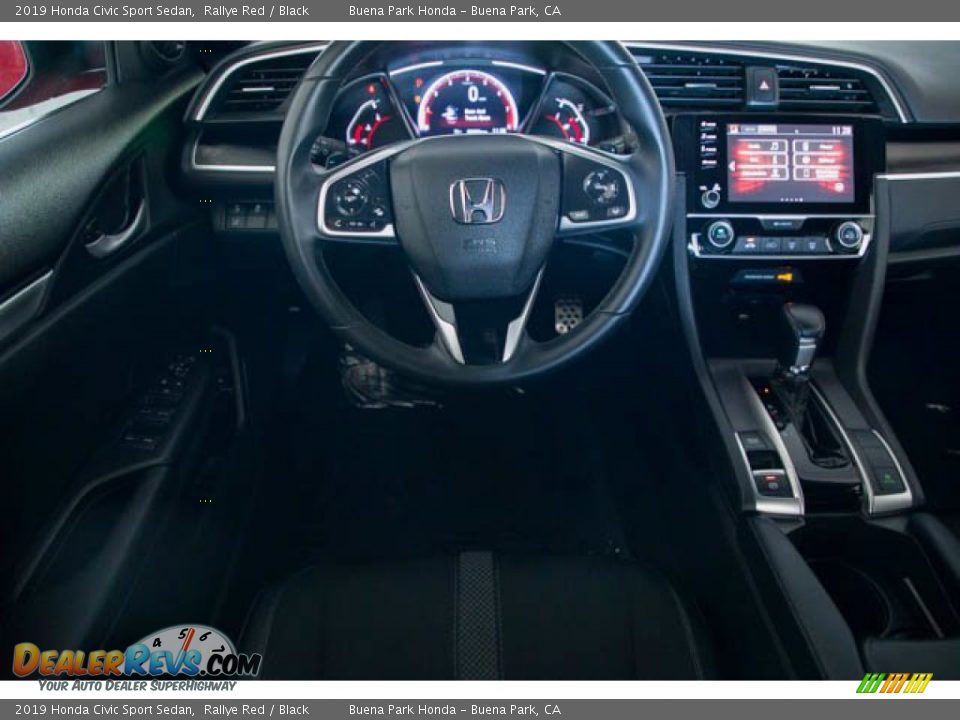 2019 Honda Civic Sport Sedan Rallye Red / Black Photo #5