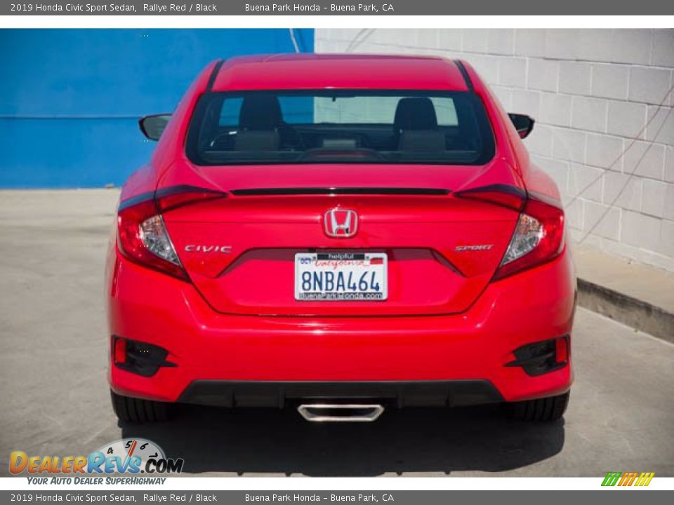 2019 Honda Civic Sport Sedan Rallye Red / Black Photo #9
