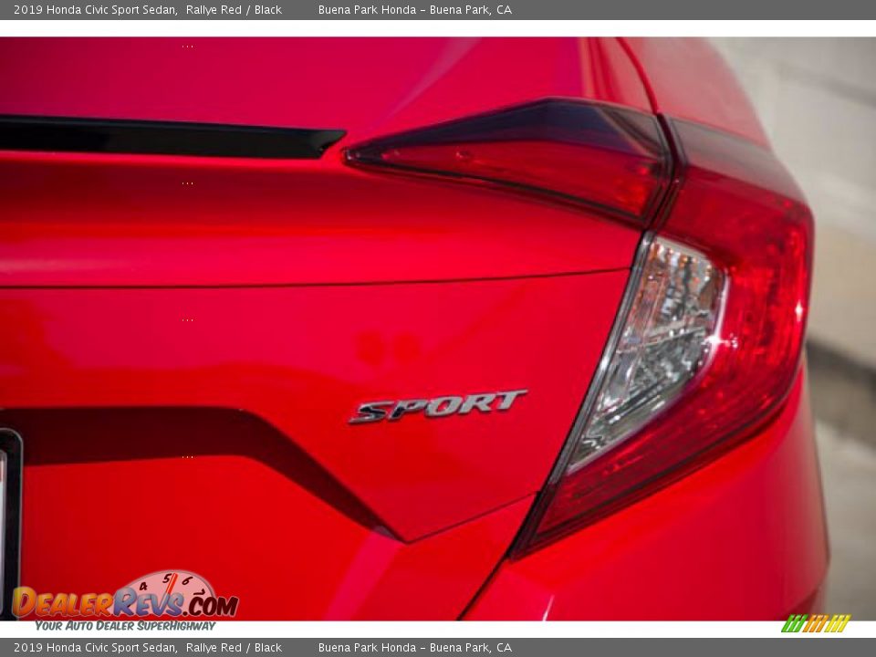 2019 Honda Civic Sport Sedan Rallye Red / Black Photo #11