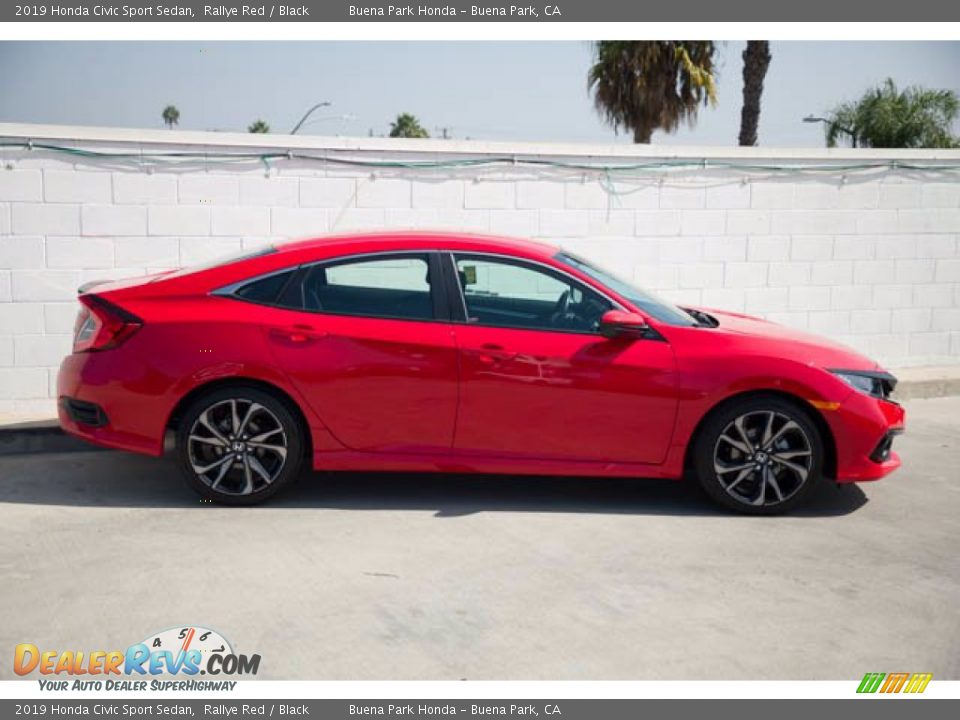 2019 Honda Civic Sport Sedan Rallye Red / Black Photo #12