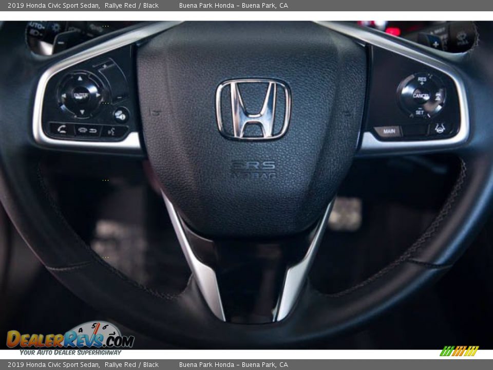 2019 Honda Civic Sport Sedan Rallye Red / Black Photo #13