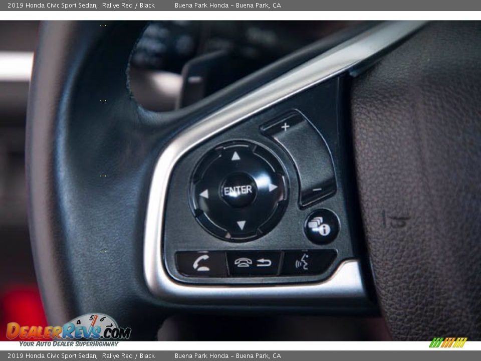 2019 Honda Civic Sport Sedan Rallye Red / Black Photo #14