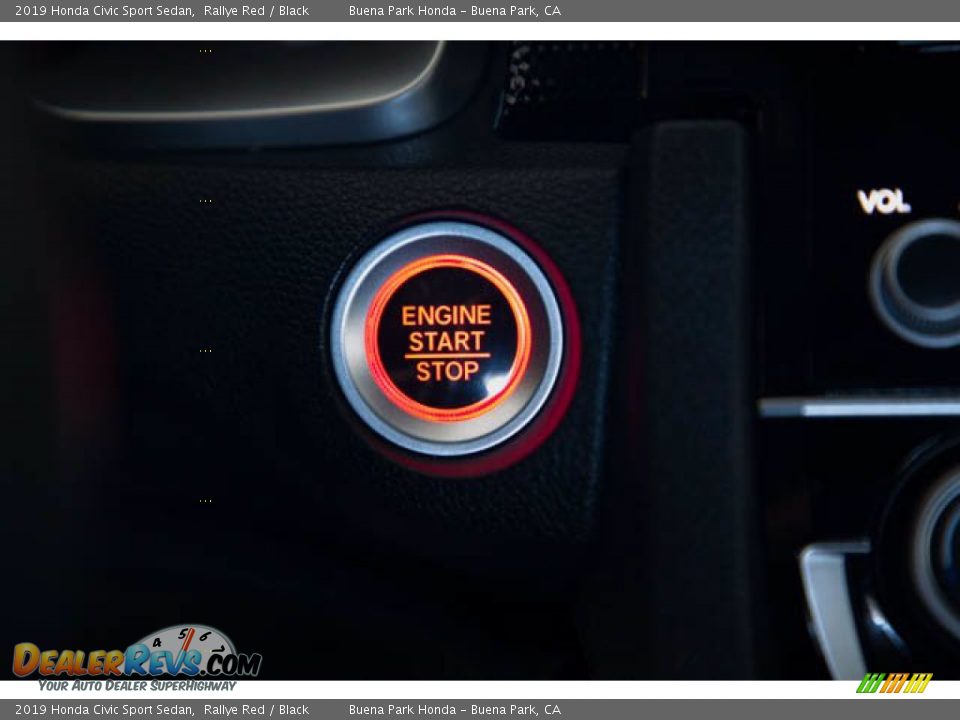2019 Honda Civic Sport Sedan Rallye Red / Black Photo #16