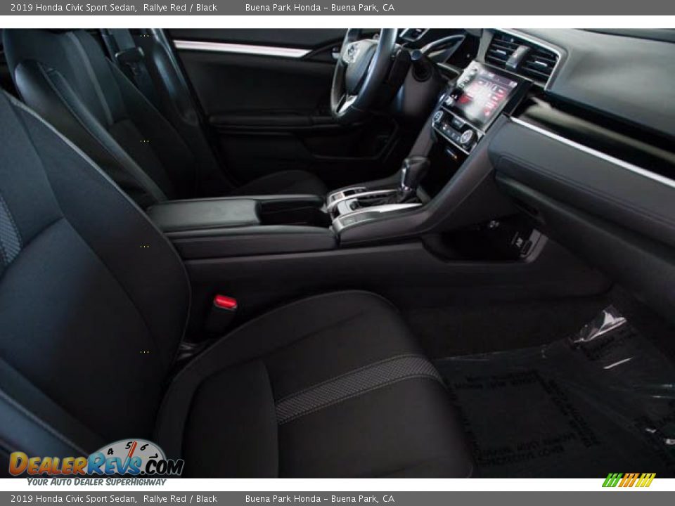 2019 Honda Civic Sport Sedan Rallye Red / Black Photo #22