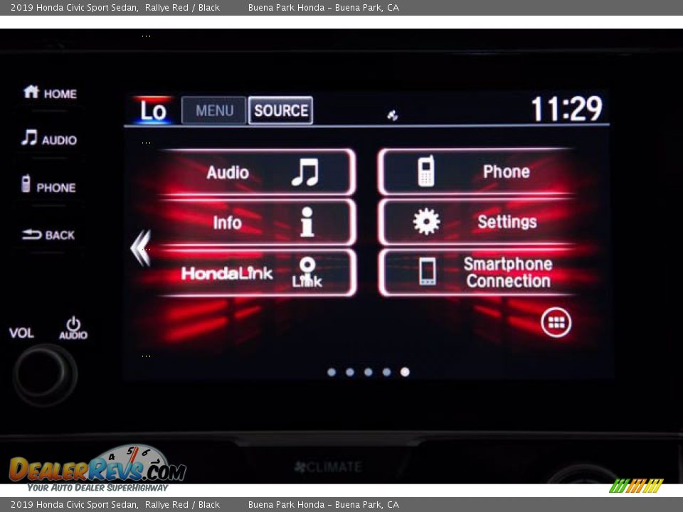 2019 Honda Civic Sport Sedan Rallye Red / Black Photo #24