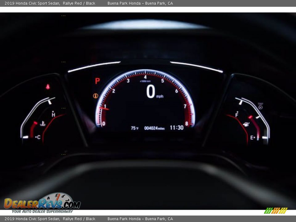 2019 Honda Civic Sport Sedan Rallye Red / Black Photo #26