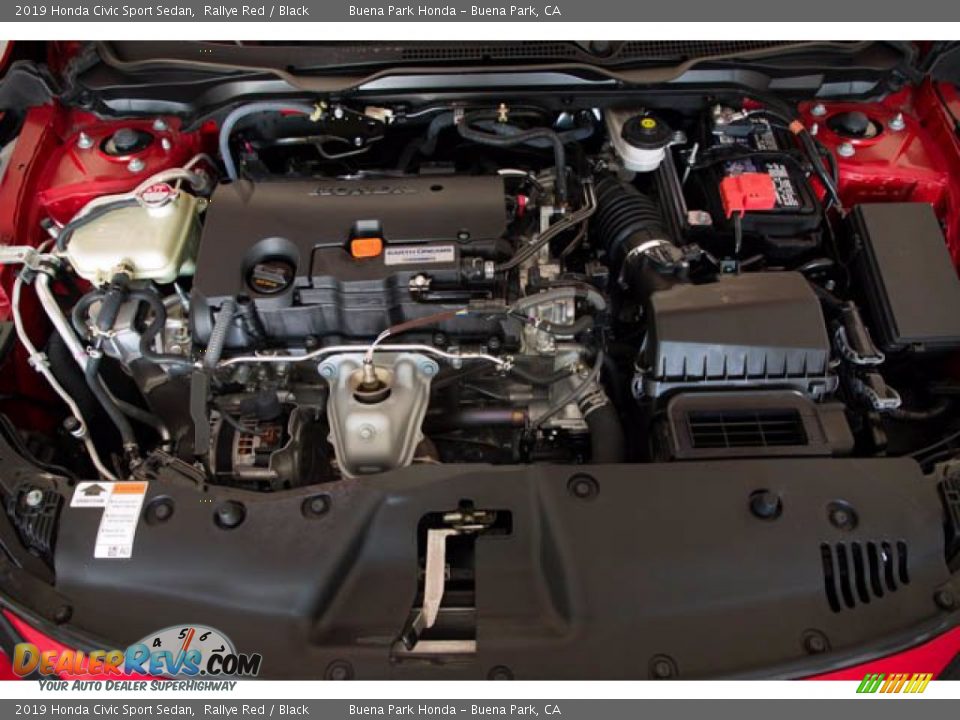 2019 Honda Civic Sport Sedan Rallye Red / Black Photo #32
