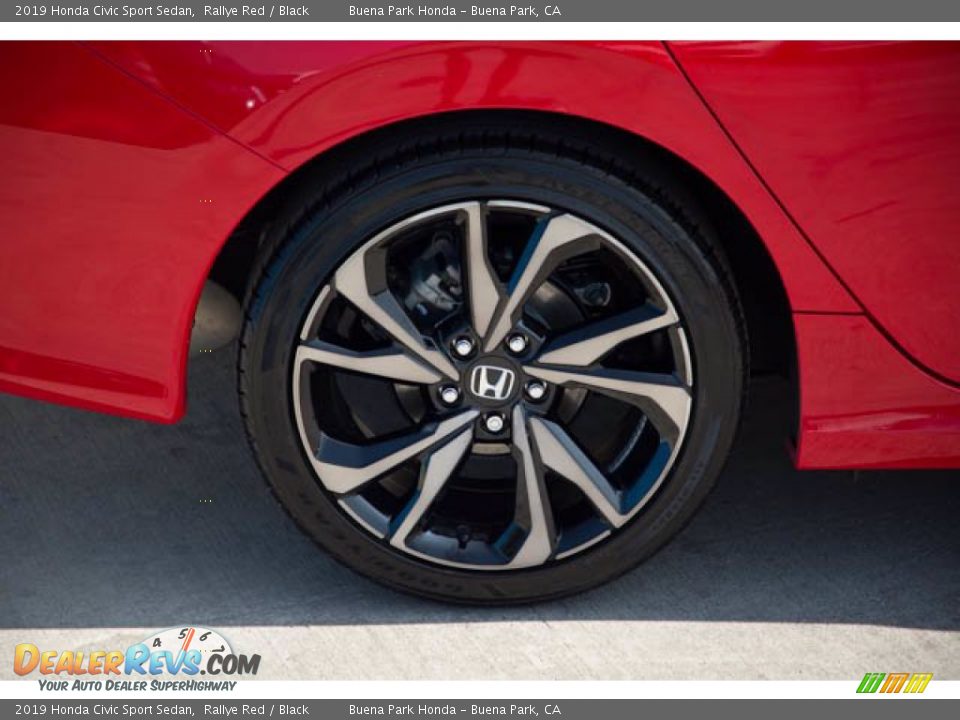2019 Honda Civic Sport Sedan Rallye Red / Black Photo #33