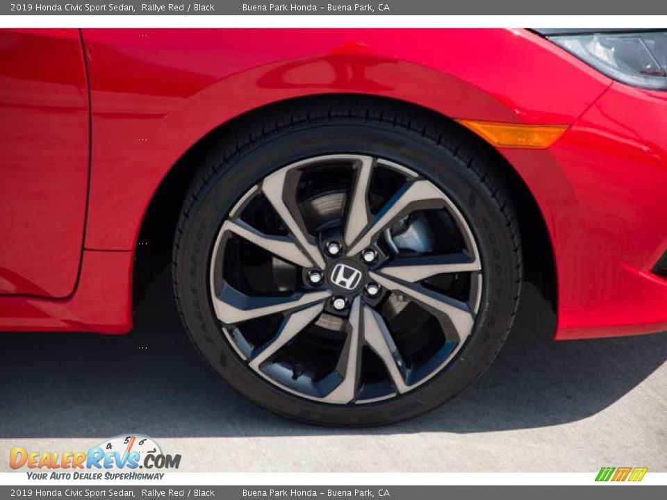 2019 Honda Civic Sport Sedan Rallye Red / Black Photo #34