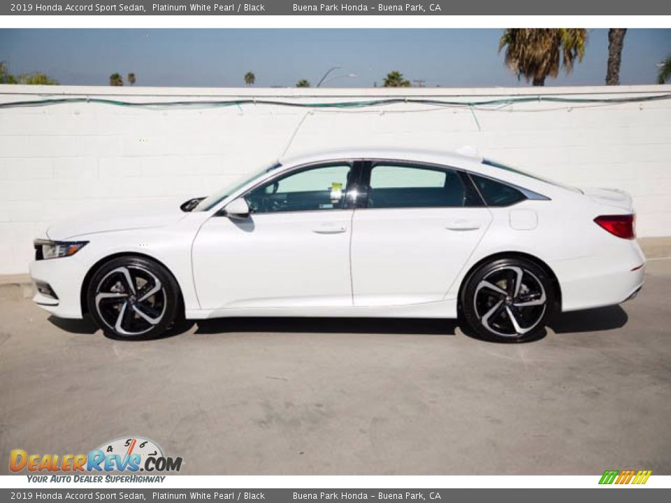 2019 Honda Accord Sport Sedan Platinum White Pearl / Black Photo #8