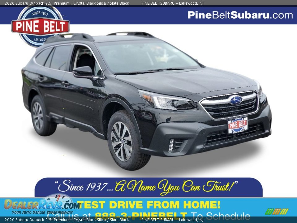 2020 Subaru Outback 2.5i Premium Crystal Black Silica / Slate Black Photo #1