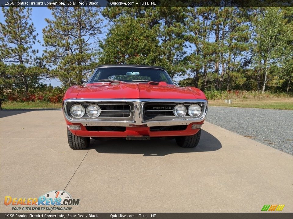 1968 Pontiac Firebird Convertible Solar Red / Black Photo #3