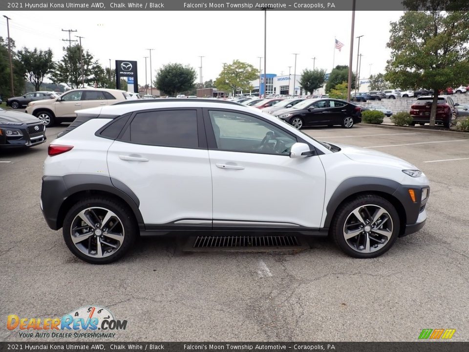 Chalk White 2021 Hyundai Kona Ultimate AWD Photo #1