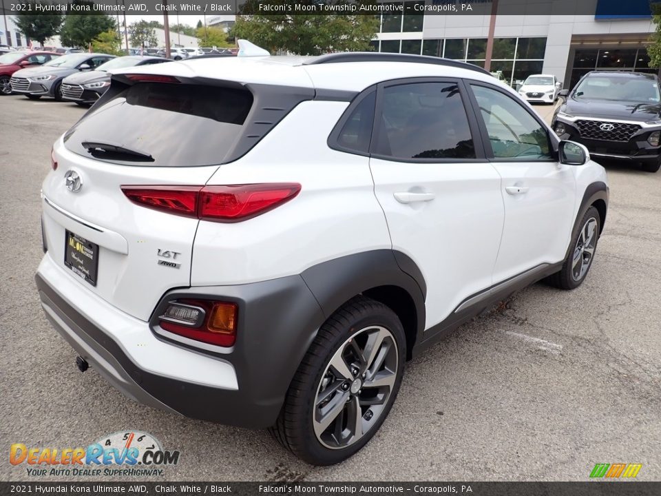 2021 Hyundai Kona Ultimate AWD Chalk White / Black Photo #2