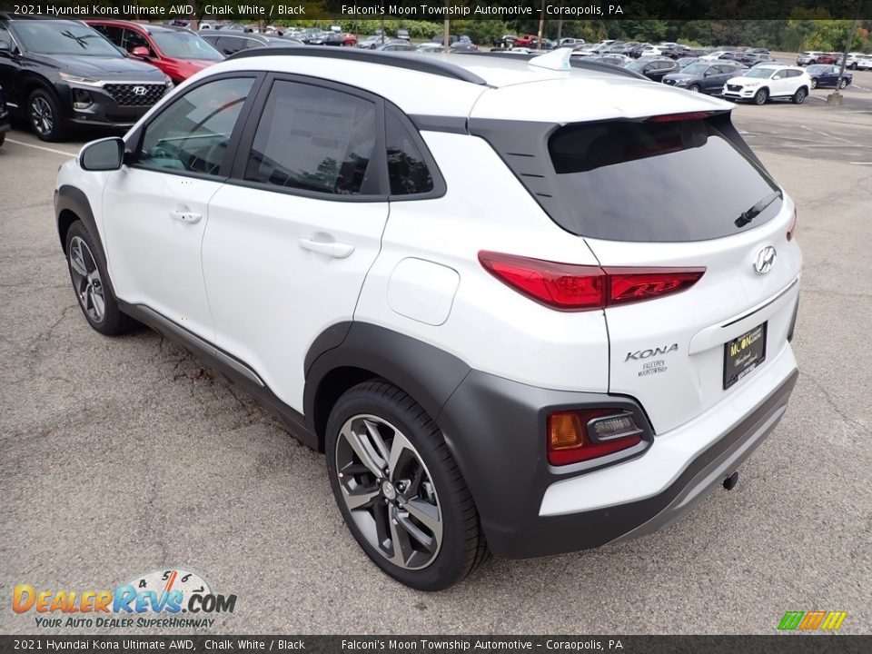 2021 Hyundai Kona Ultimate AWD Chalk White / Black Photo #7