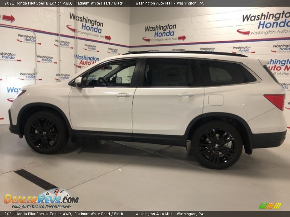 2021 Honda Pilot Special Edition AWD Platinum White Pearl / Black Photo #2