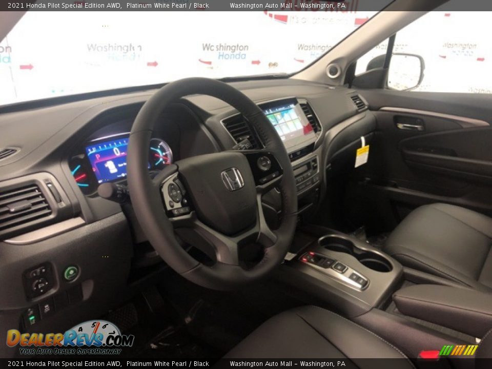2021 Honda Pilot Special Edition AWD Platinum White Pearl / Black Photo #6