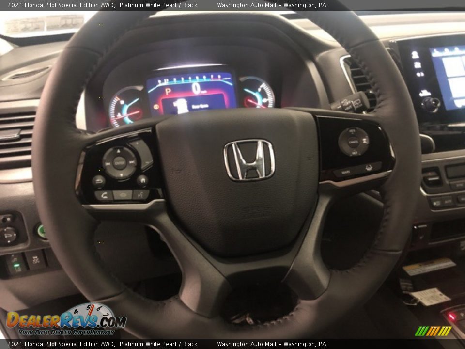 2021 Honda Pilot Special Edition AWD Platinum White Pearl / Black Photo #10