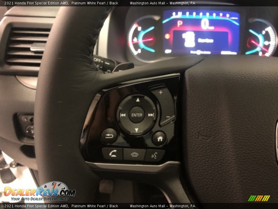2021 Honda Pilot Special Edition AWD Platinum White Pearl / Black Photo #11
