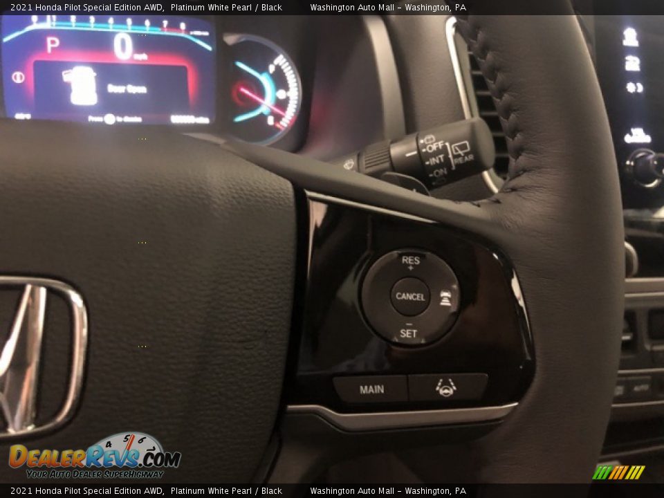 2021 Honda Pilot Special Edition AWD Platinum White Pearl / Black Photo #12