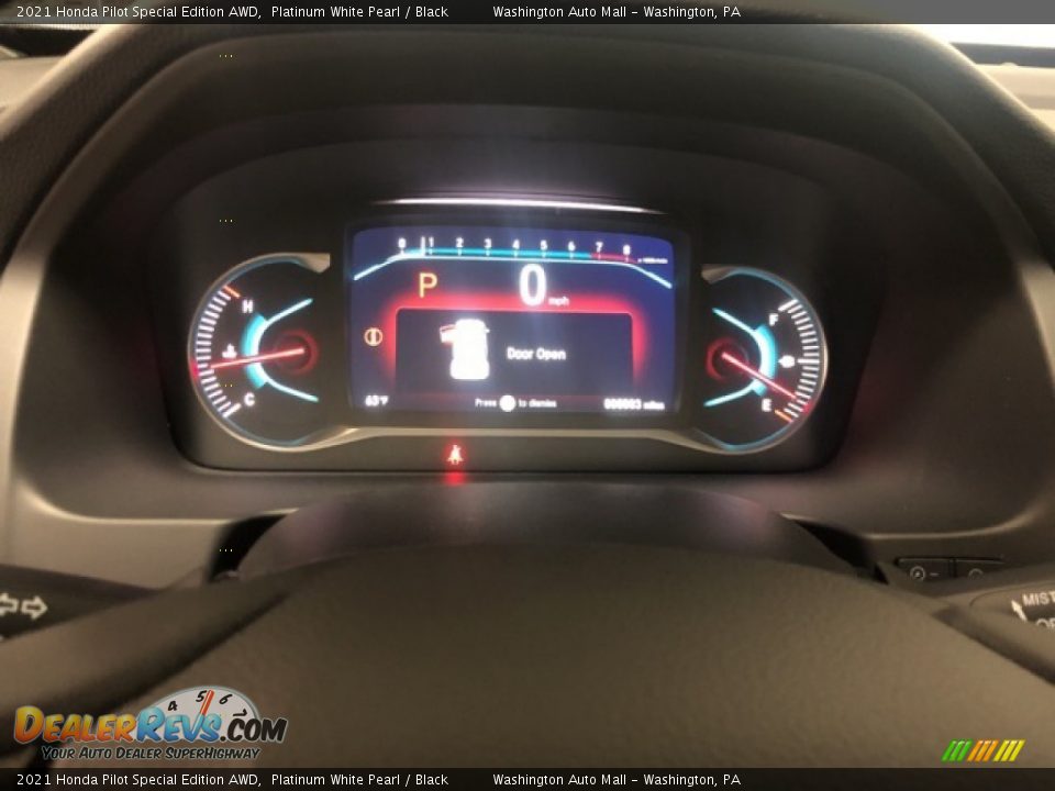 2021 Honda Pilot Special Edition AWD Platinum White Pearl / Black Photo #13