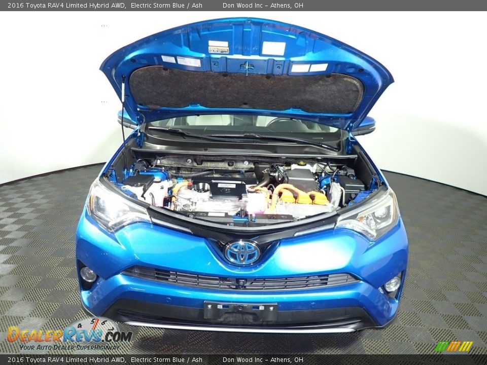 2016 Toyota RAV4 Limited Hybrid AWD Electric Storm Blue / Ash Photo #5