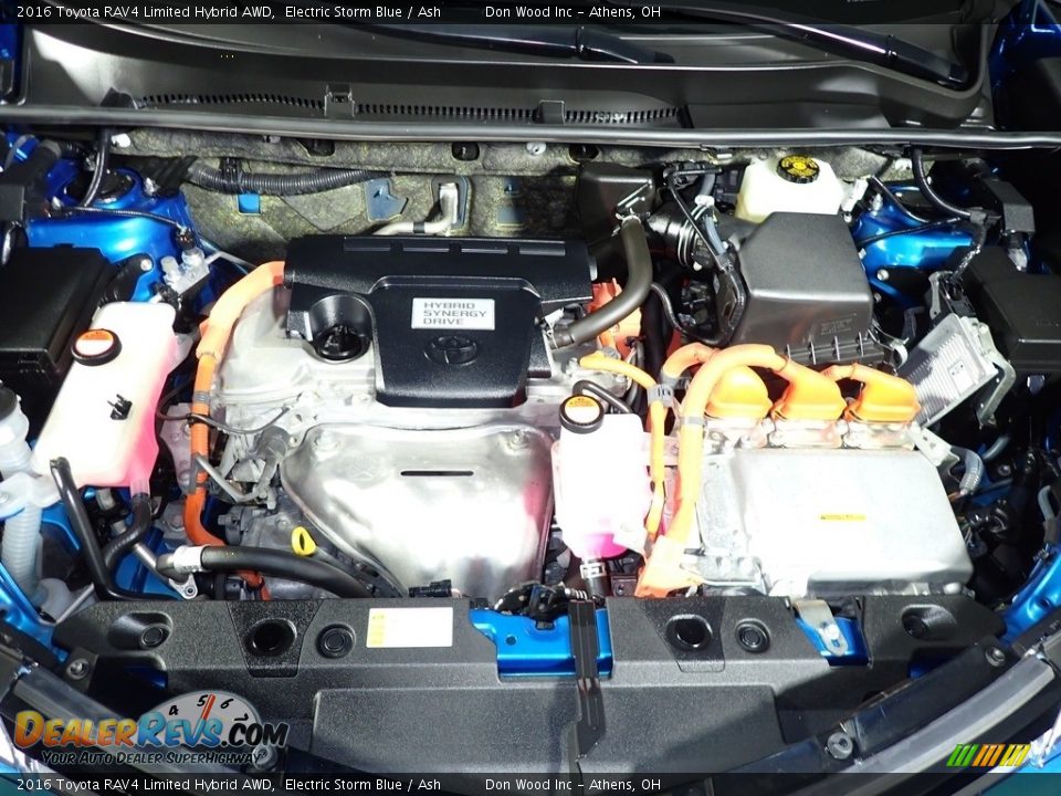 2016 Toyota RAV4 Limited Hybrid AWD Electric Storm Blue / Ash Photo #6