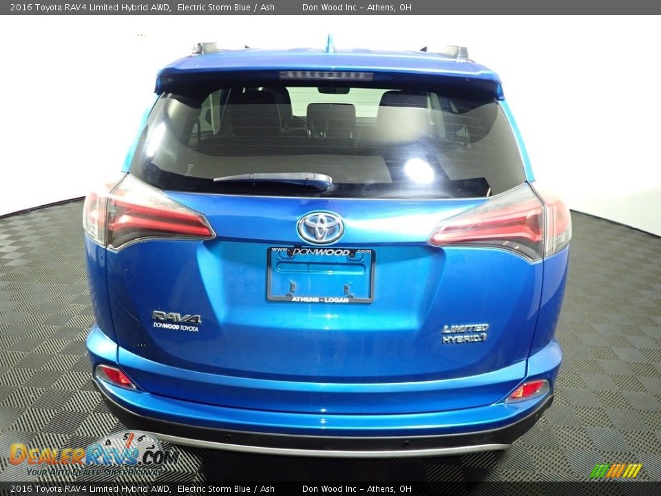 2016 Toyota RAV4 Limited Hybrid AWD Electric Storm Blue / Ash Photo #11
