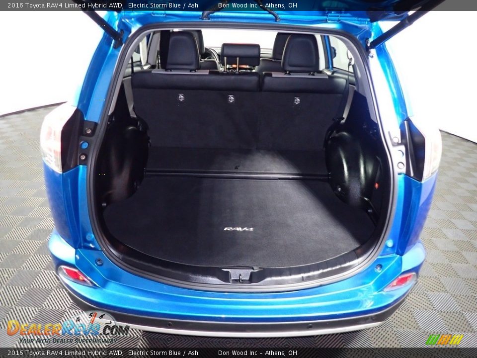 2016 Toyota RAV4 Limited Hybrid AWD Electric Storm Blue / Ash Photo #12