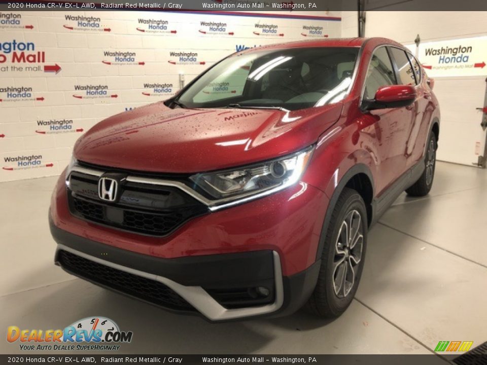 2020 Honda CR-V EX-L AWD Radiant Red Metallic / Gray Photo #1