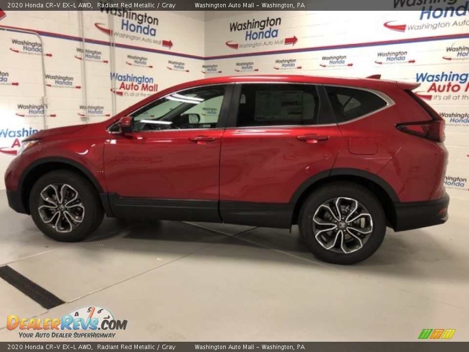 2020 Honda CR-V EX-L AWD Radiant Red Metallic / Gray Photo #2