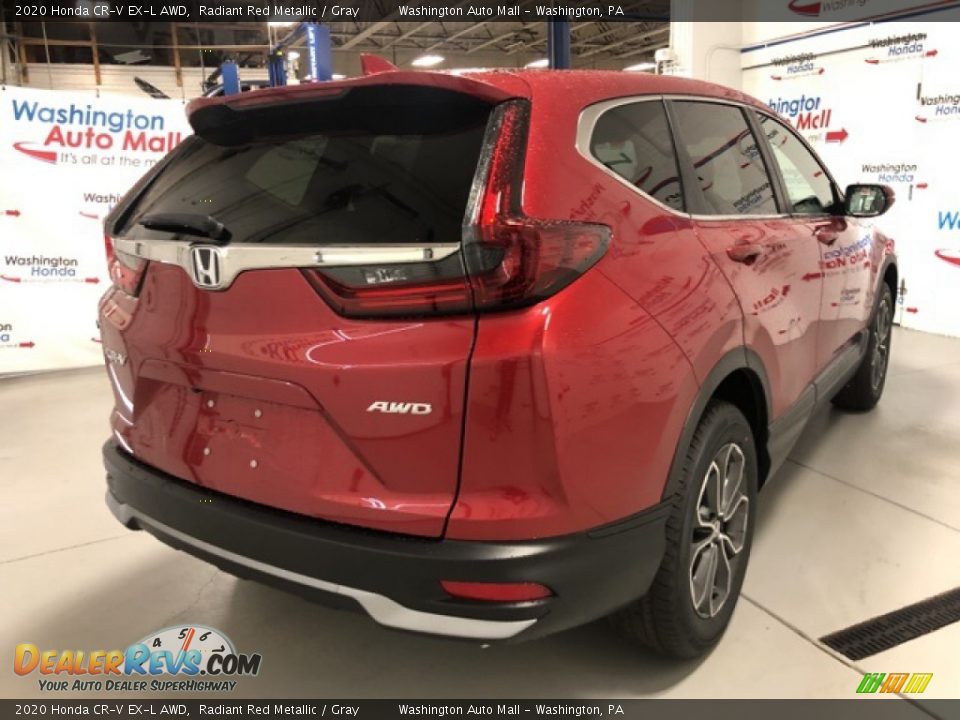 2020 Honda CR-V EX-L AWD Radiant Red Metallic / Gray Photo #3