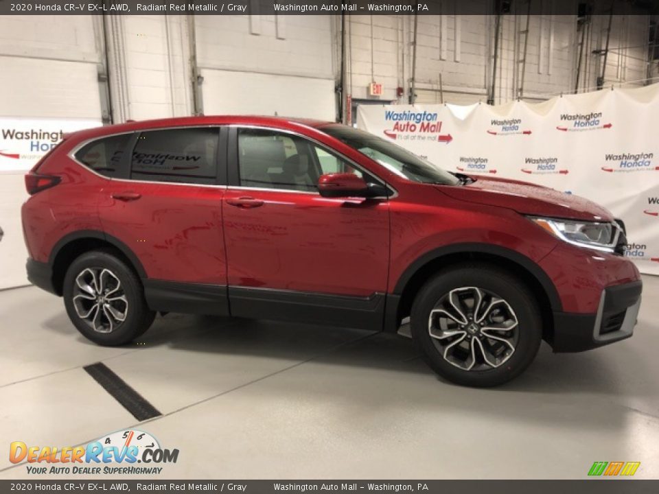 2020 Honda CR-V EX-L AWD Radiant Red Metallic / Gray Photo #4