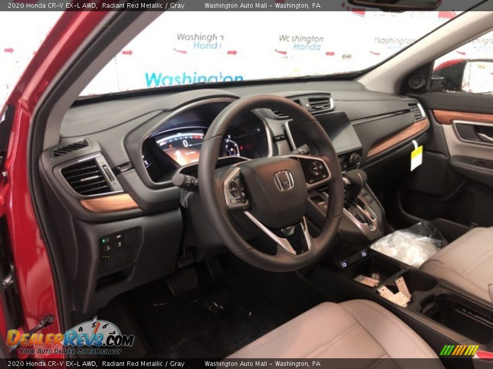 2020 Honda CR-V EX-L AWD Radiant Red Metallic / Gray Photo #8