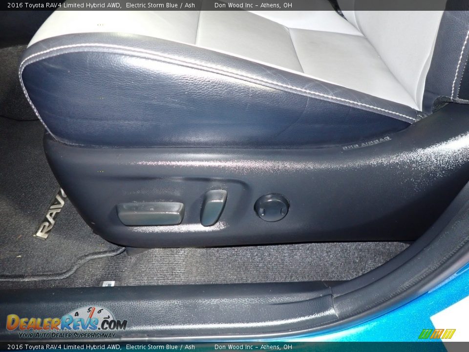 2016 Toyota RAV4 Limited Hybrid AWD Electric Storm Blue / Ash Photo #19