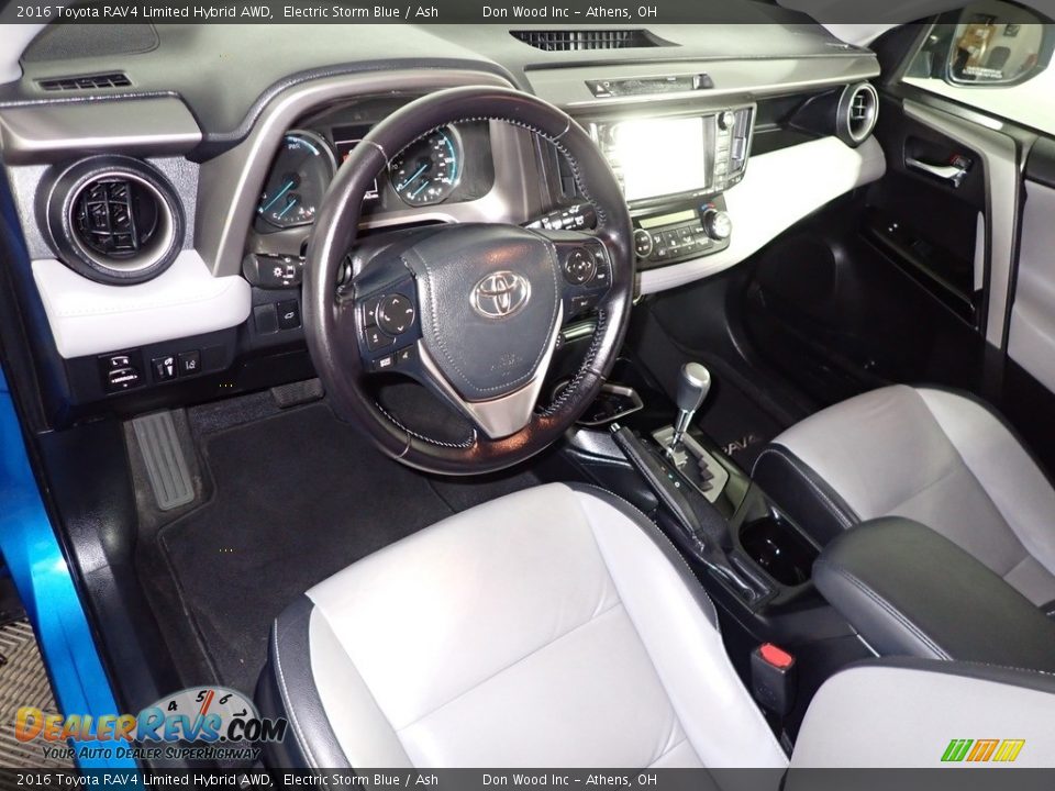 2016 Toyota RAV4 Limited Hybrid AWD Electric Storm Blue / Ash Photo #20